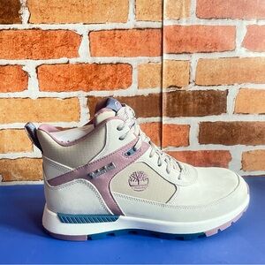 Timberland Women's Field Trekker Mid Light White Nubuck Hiking Shoe